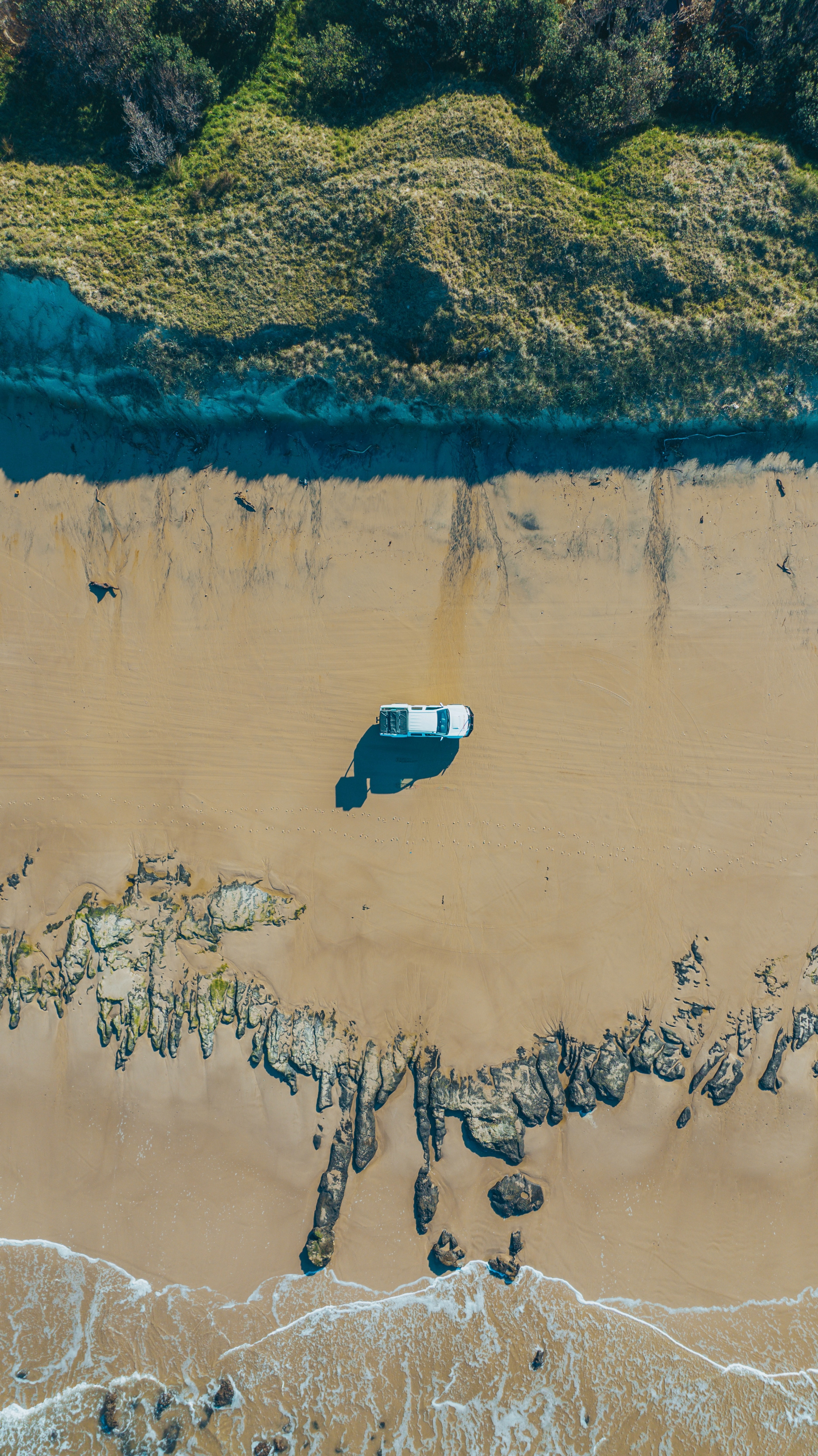 Car beach HD Iphone Android Wallpaper - by Rocky