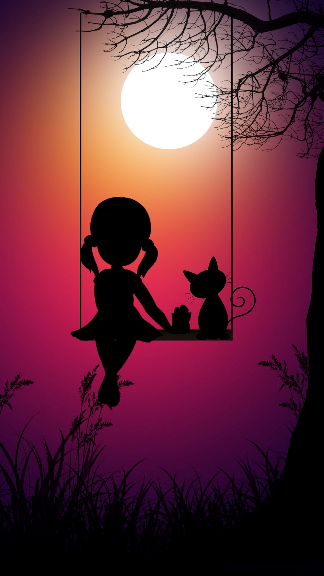 Cat Girl HD Iphone Android Wallpaper - by Rocky