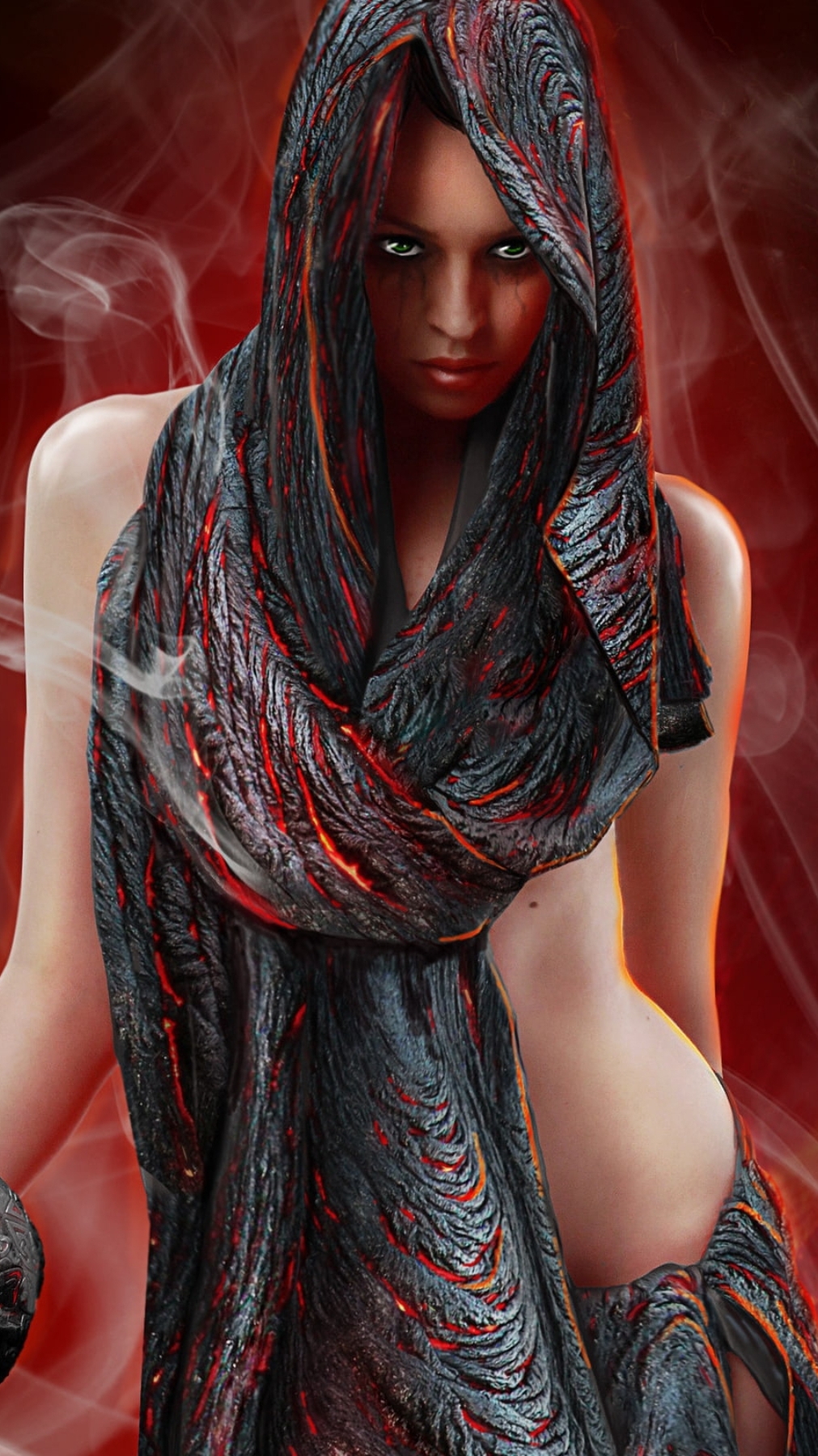 Dark girl hot skull women one person - by Rocky