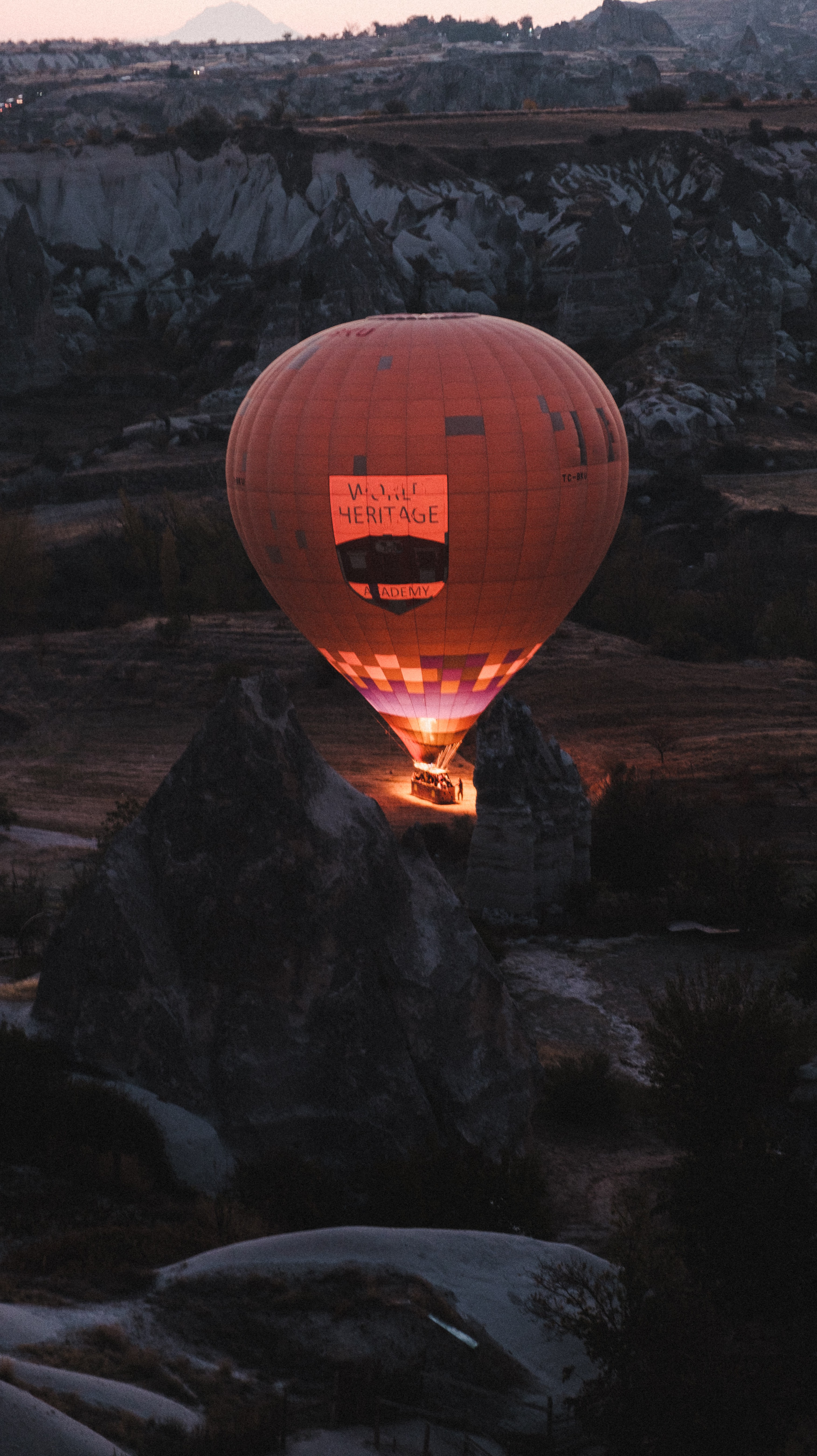 Fire Balloon in Air HD Iphone Android Wallpaper - by Rocky