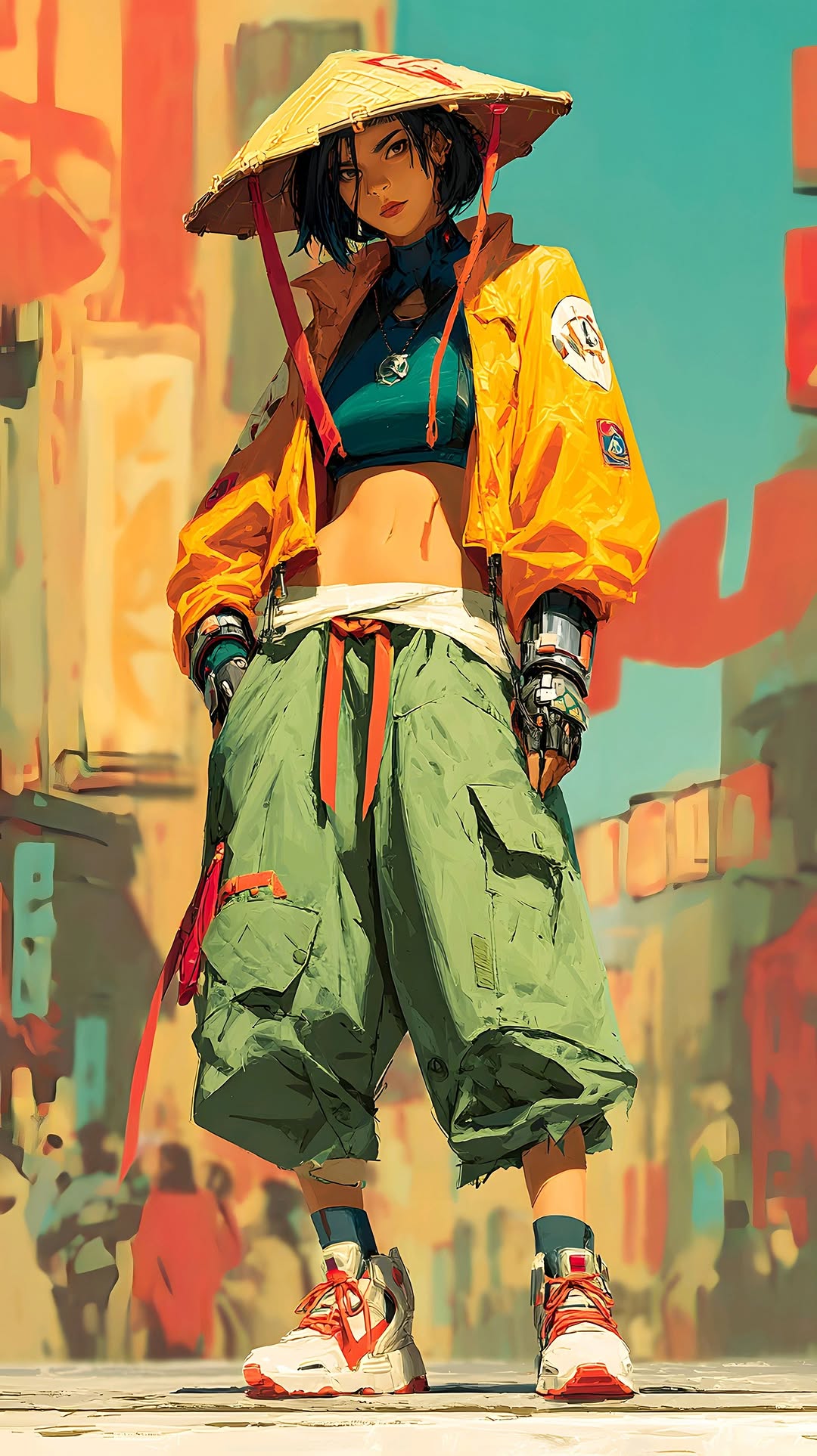 Sun baked streets HD Iphone Android Wallpaper - by Rocky