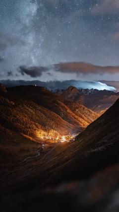 Beautiful night view nature HD Iphone Android Wallpaper