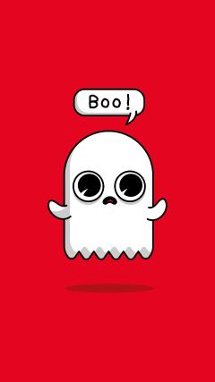 Boo Ghost HD Iphone Android Wallpaper
