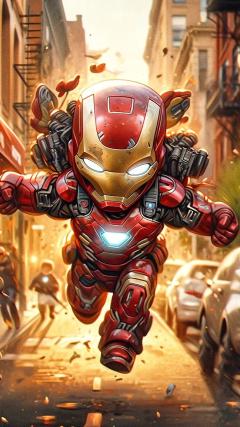 Ironman Cartoon  HD Iphone Android Wallpaper