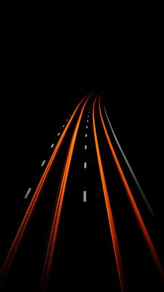 Light Night Road HD Iphone Android Wallpaper