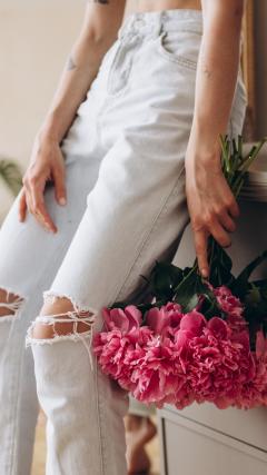 Pink flowers HD Iphone Android Wallpaper