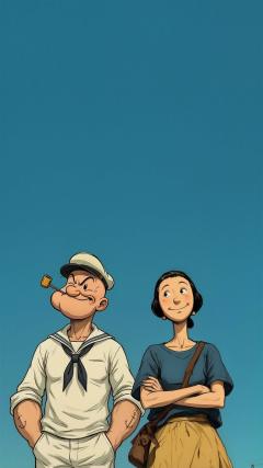 Popeye The Sailor Cartoon HD Iphone Android Wallpaper