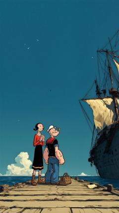 Popeye The Sailor Cartoon HD Iphone Android Wallpaper