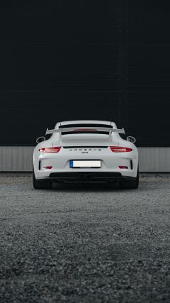 Porsche White HD Iphone Android Wallpaper