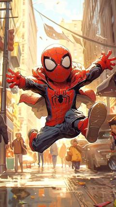 Spiderman Cartoon  HD Iphone Android Wallpaper
