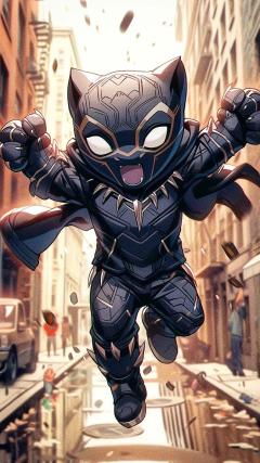 Super Cat Cartoon  HD Iphone Android Wallpaper