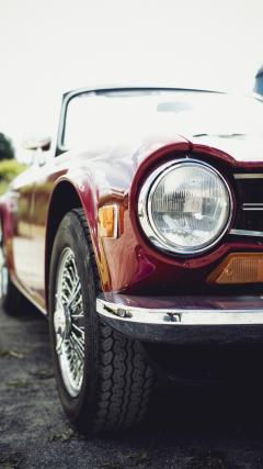 Vintage Car Red HD Iphone Android Wallpaper